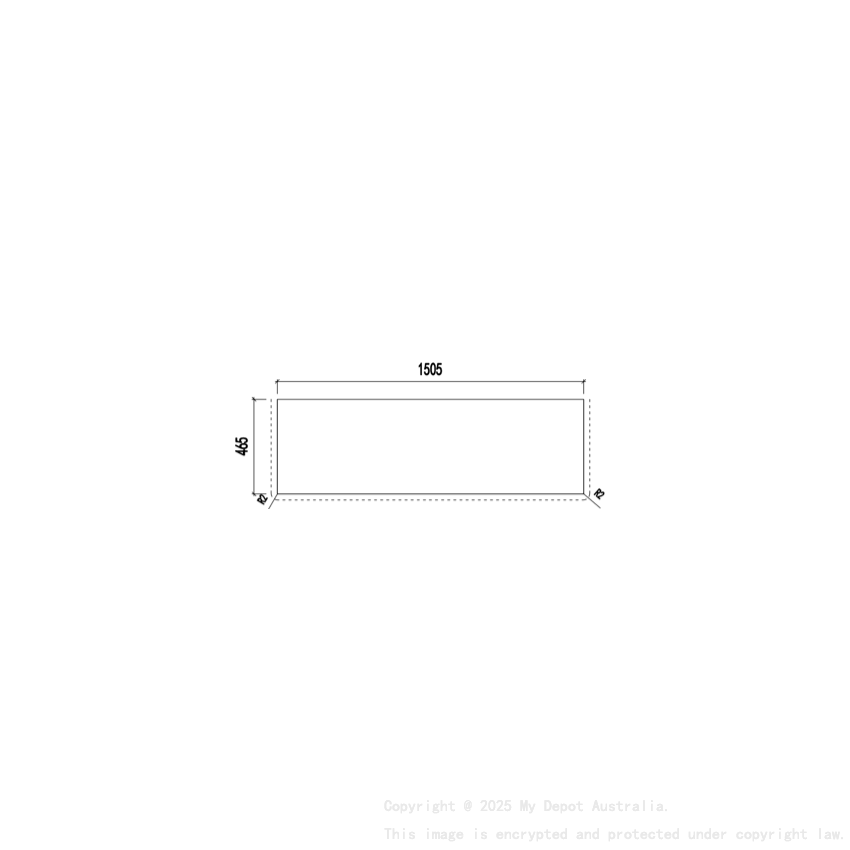 1505X465X20mm Calacatta Night (WG485)Zero Silica Engineer Stone Top