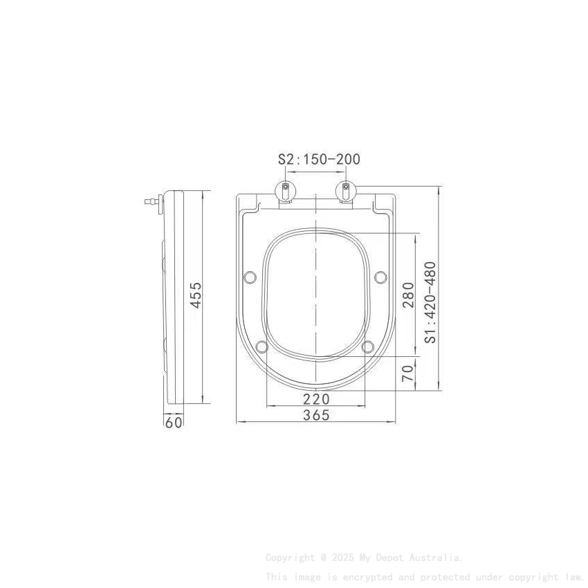 UF Slim Seat For Devito Toilet Suite