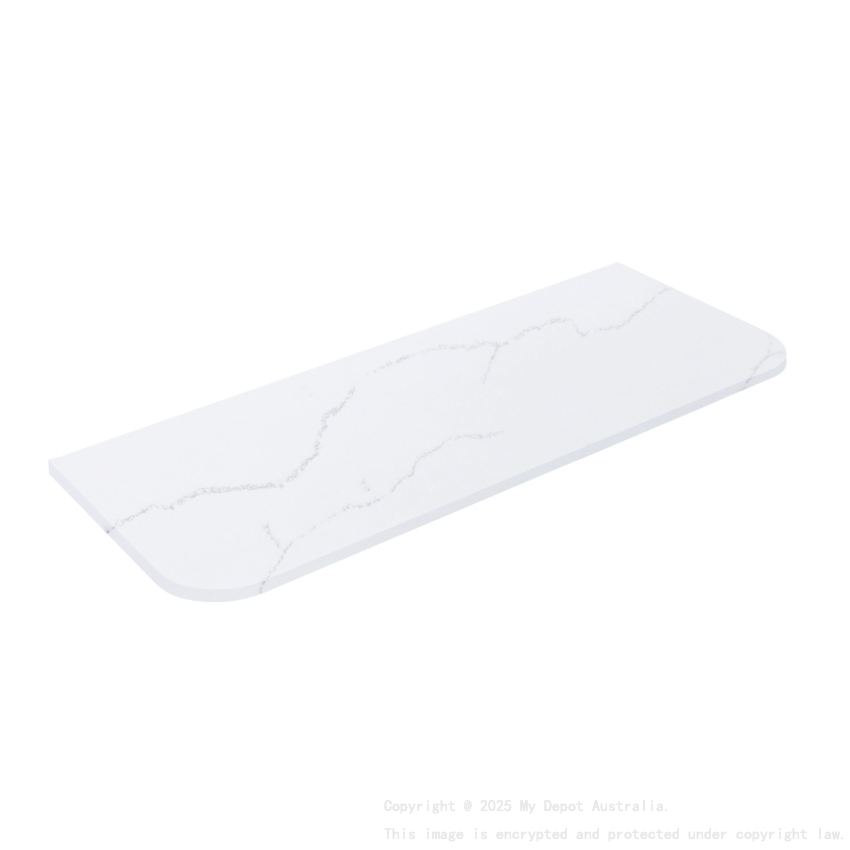 1505X505X12mm Artic White Solid Surface Stone Top