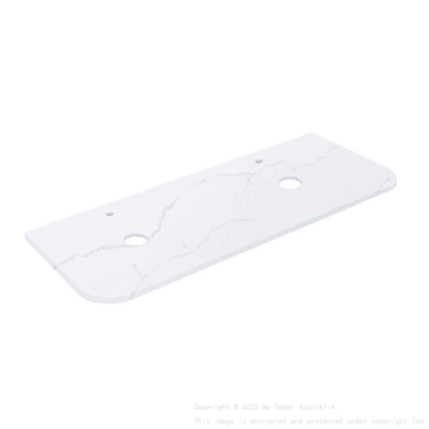 1505X505X12mm Calacatta Artic White Solid Surface Stone Top