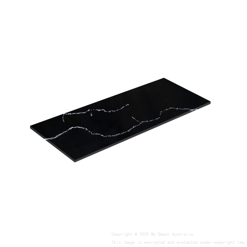1205X465X12mm Calacatta Night Solid Surface Stone Top Solid Surface Plain Slab For Custom Hole Cutting