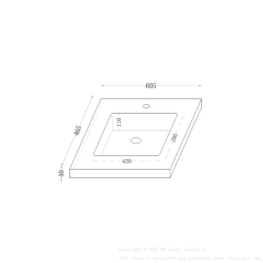 600x460x190mm Carrara White Sintered Stone Seamlessjoined With Fine Ceramic Basin