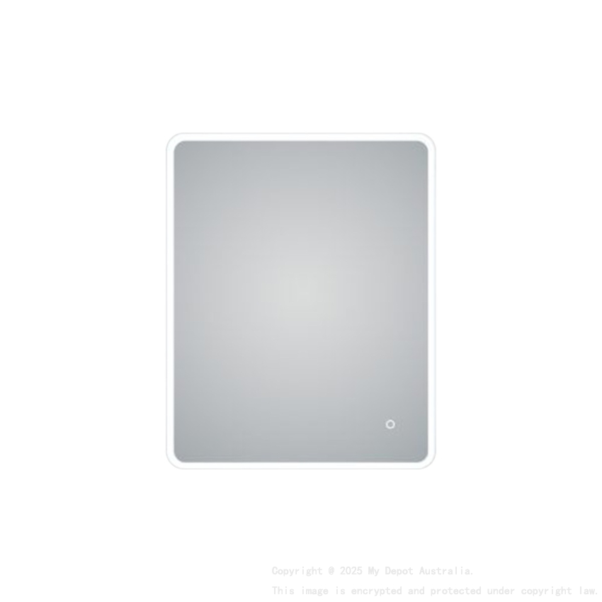600*750mm Frosted Edge 3 Color Lighting Backlit Acrylic LED Mirror Touch Sensor Switch Defogger Pad Wall Mounted Vertical or Horizontal