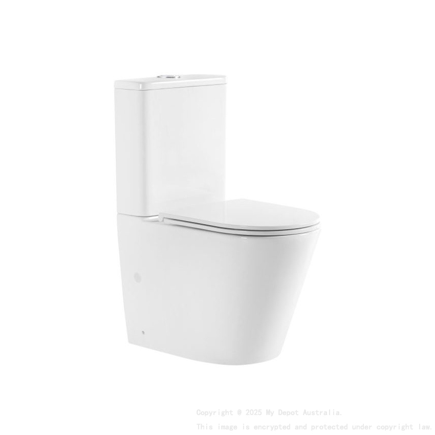 London Back To Wall Toilet Suite (Rimless)With Slim Seat Cover And Universal Inlet Cistern  T6