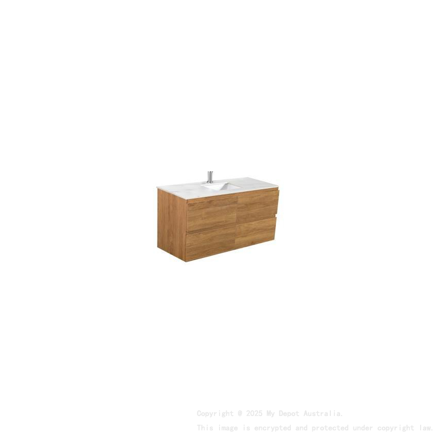 1200*450*560mm Wall Hung Rock Cemento Woodgrain Vanity Cabinet Only
