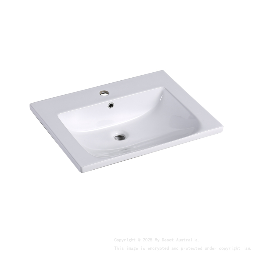 600mm O Shape Basin Ceramic Vanity Top