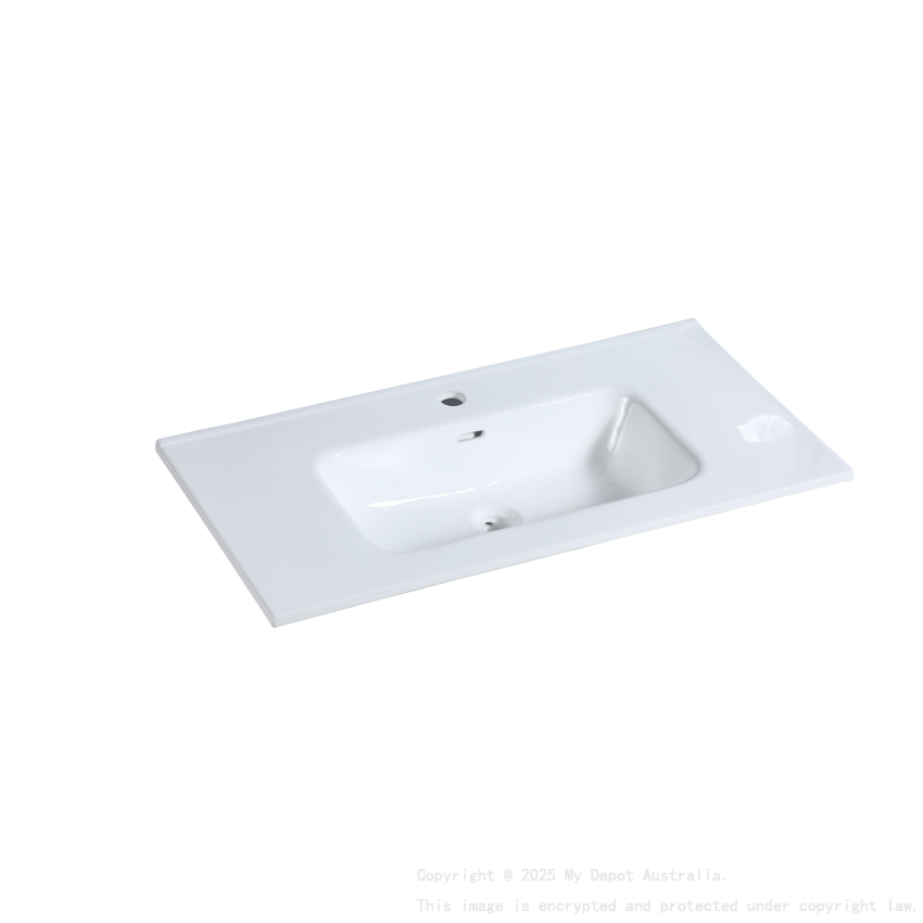 900mm O Shape Basin Thin Edge Ceramic Vanity Top