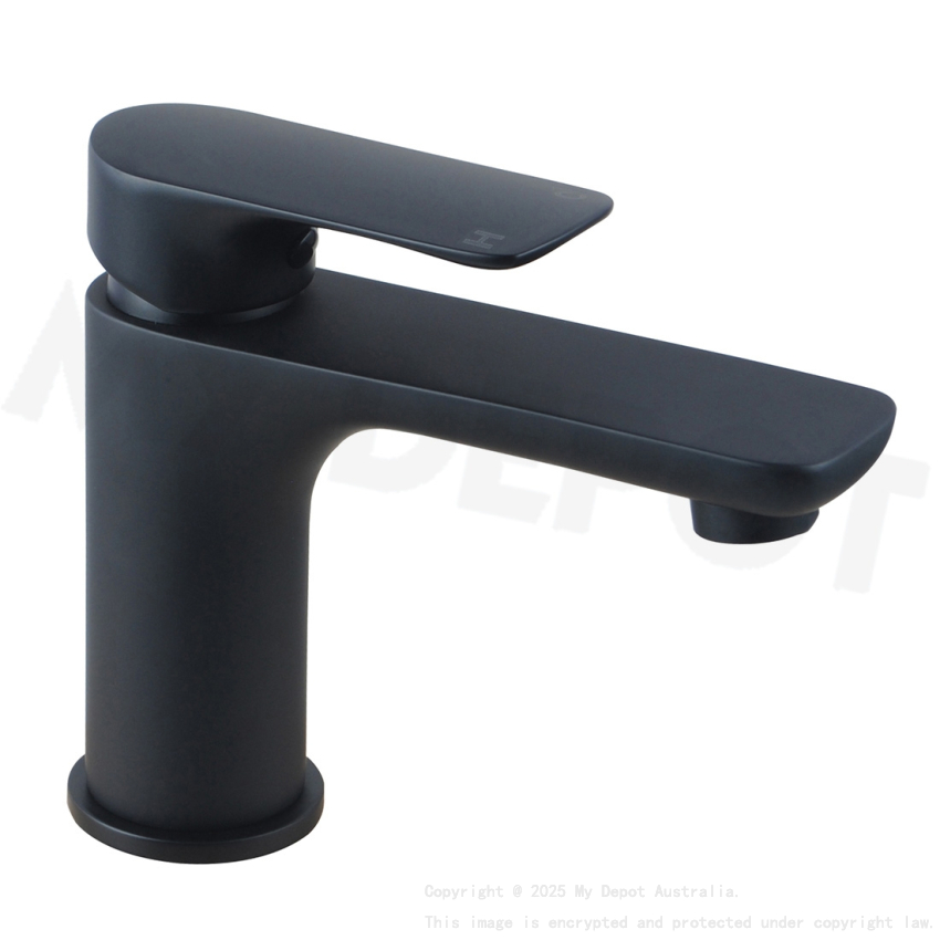 Black Bathroom Basin Sink Short Mixer Tap