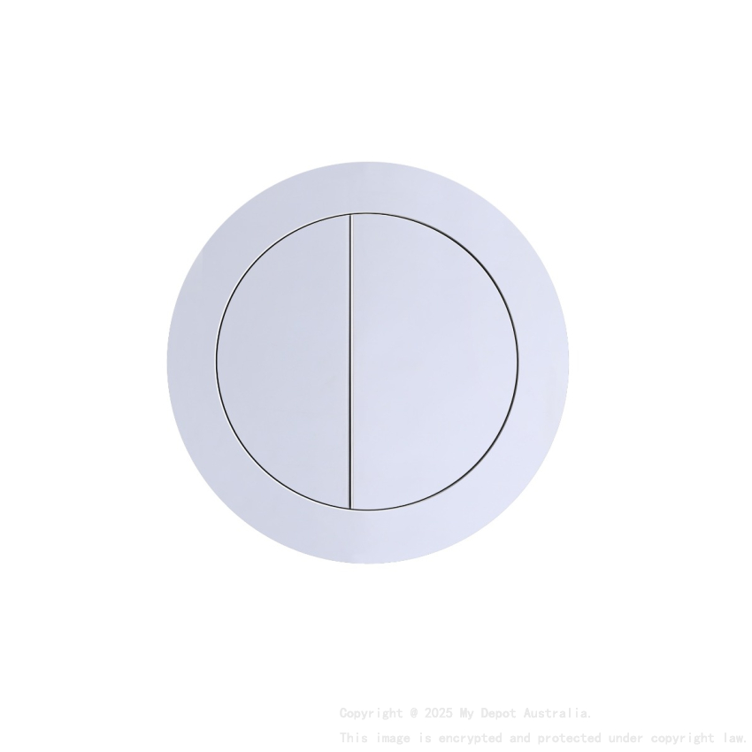 Round Press Button Chrome