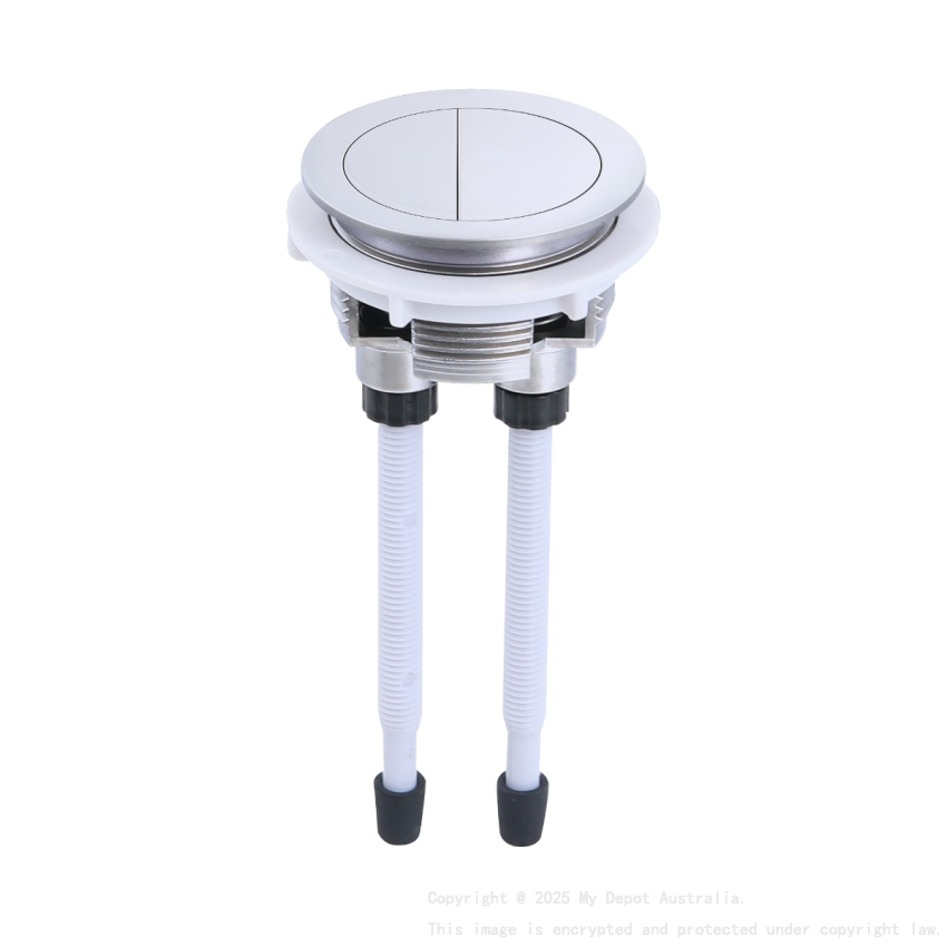 Round Press Button Chrome