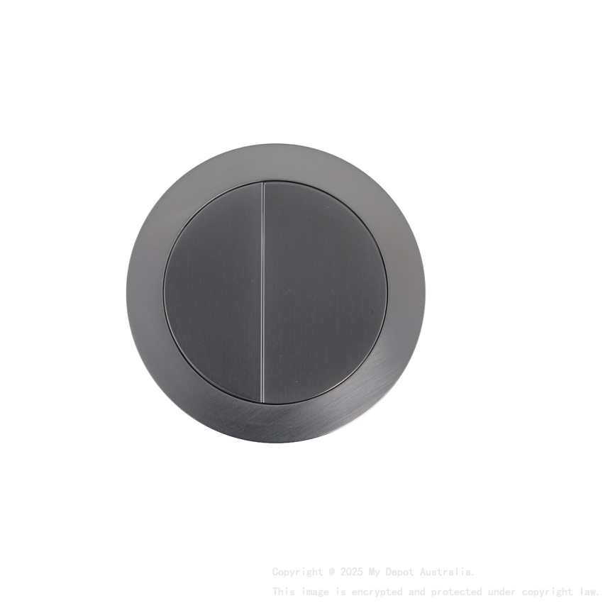 Round Press Button Gum Metal