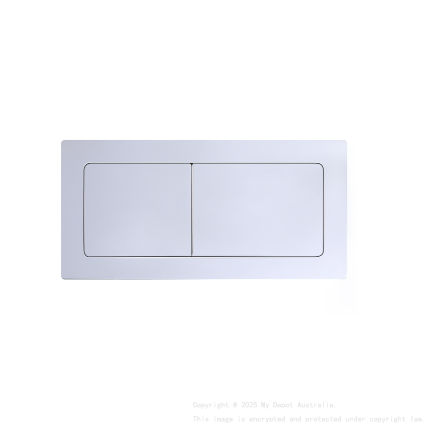 Square Press Button Chrome