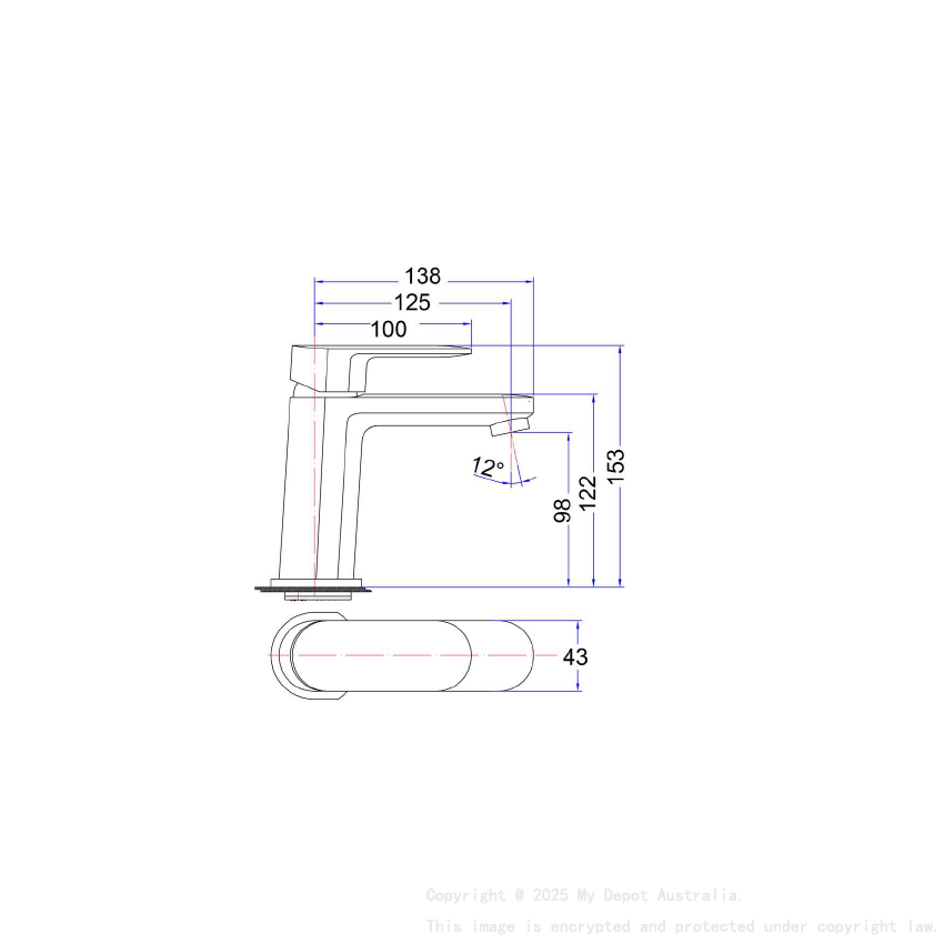 Cora Basin mixer Chrome