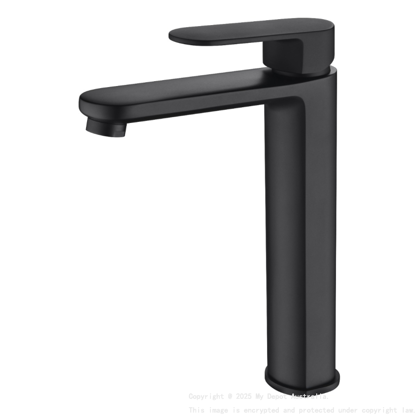 Cora High Rise Basin Mixer Matt Black
