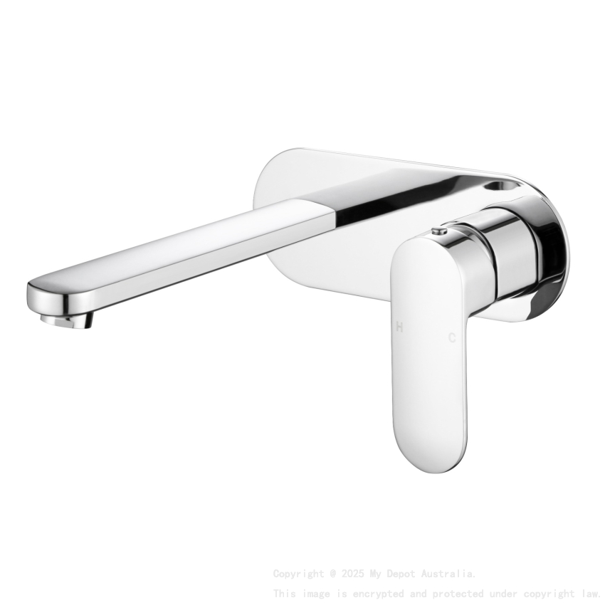 Cora Wall Basin Mixer Chrome