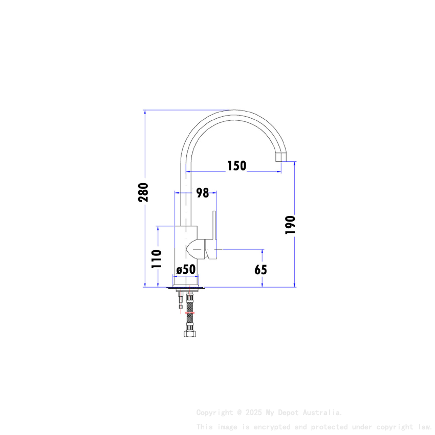 Otus Pin Handle Basin Mixer Chrome