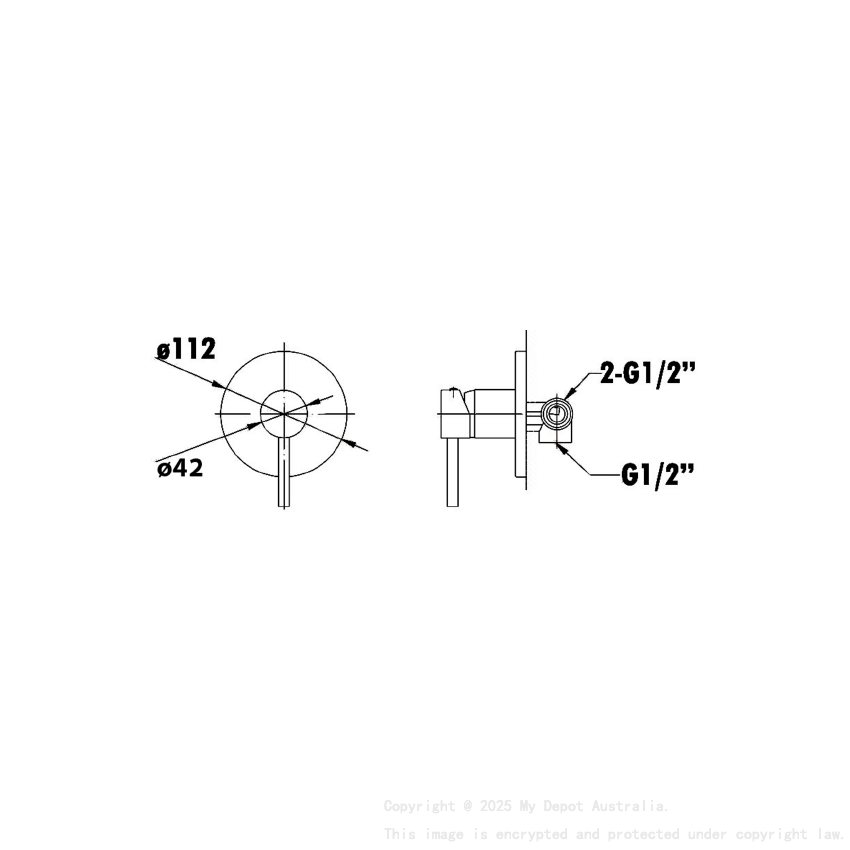 Otus Wall Mixer Chrome