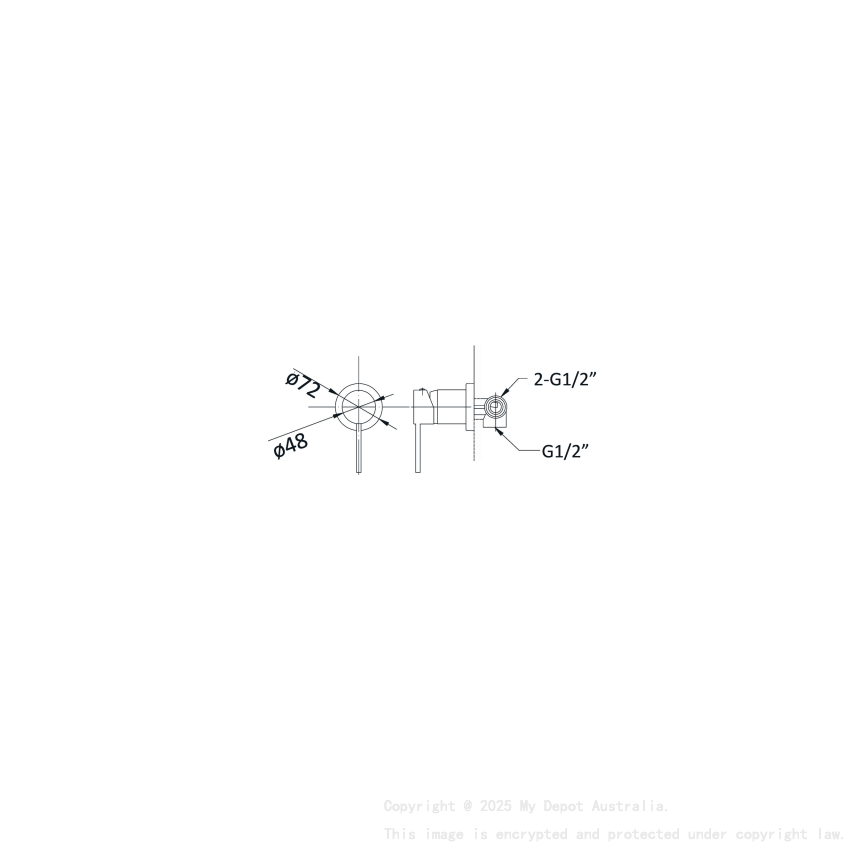 Otus Wall Mixer Chrome