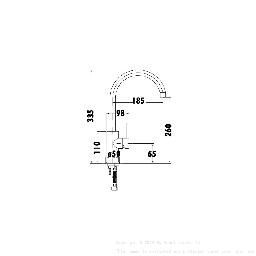 Otus Sink Mixer Matt Black