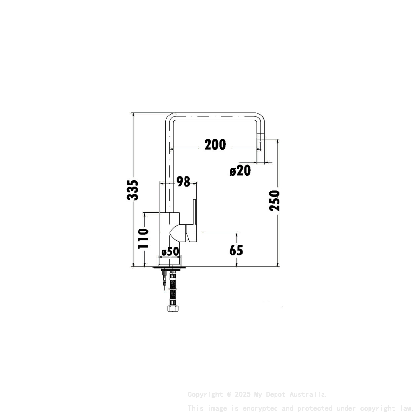 Otus Sink Mixer Matt Black