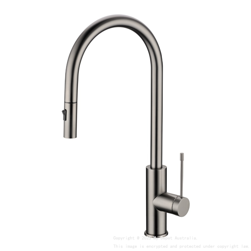 Aziz-II Pull Out Sink Mixer Gunmetal