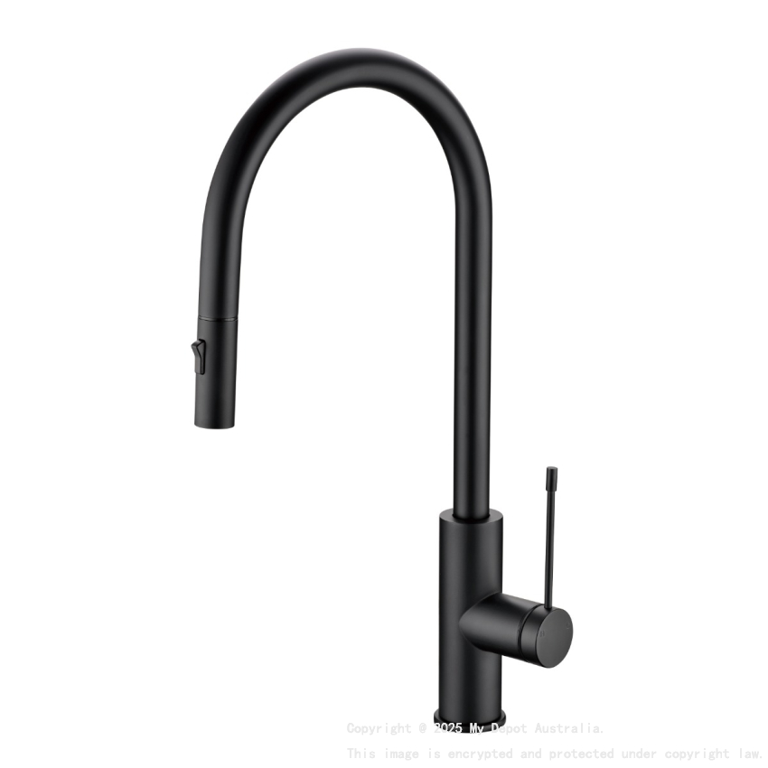 Aziz-II Pull Out Sink Mixer Matte Black
