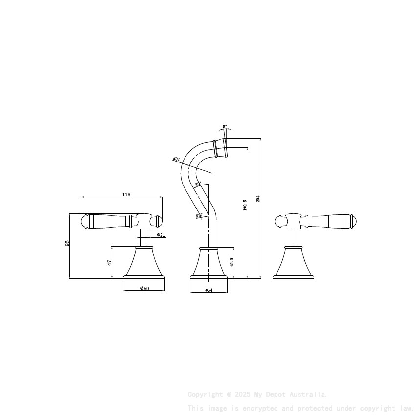 Clasico Bath Set in Brushed Gold