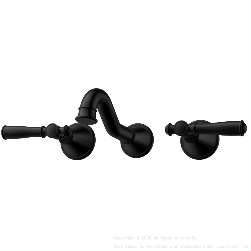 Clasico Bath Set in Matt Black