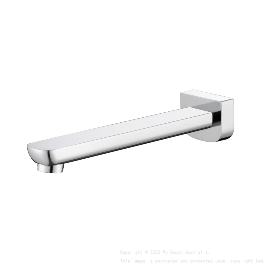 Eden Bath Spout 200mm Chrome