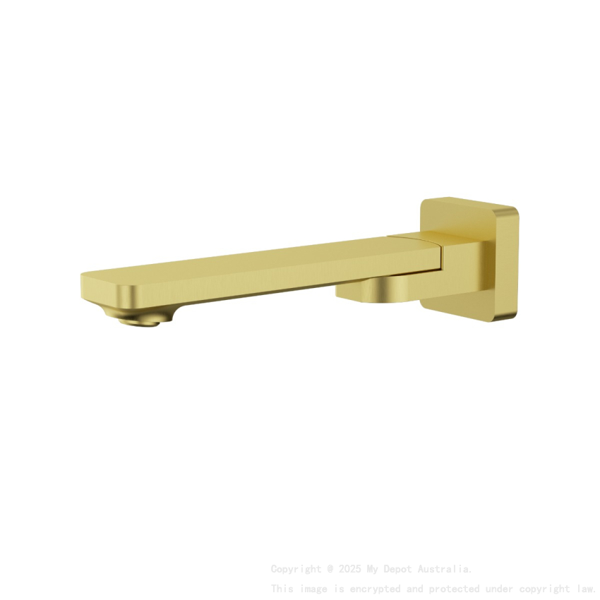 Ruki Swivel Bath Spout Brushed 
Gold