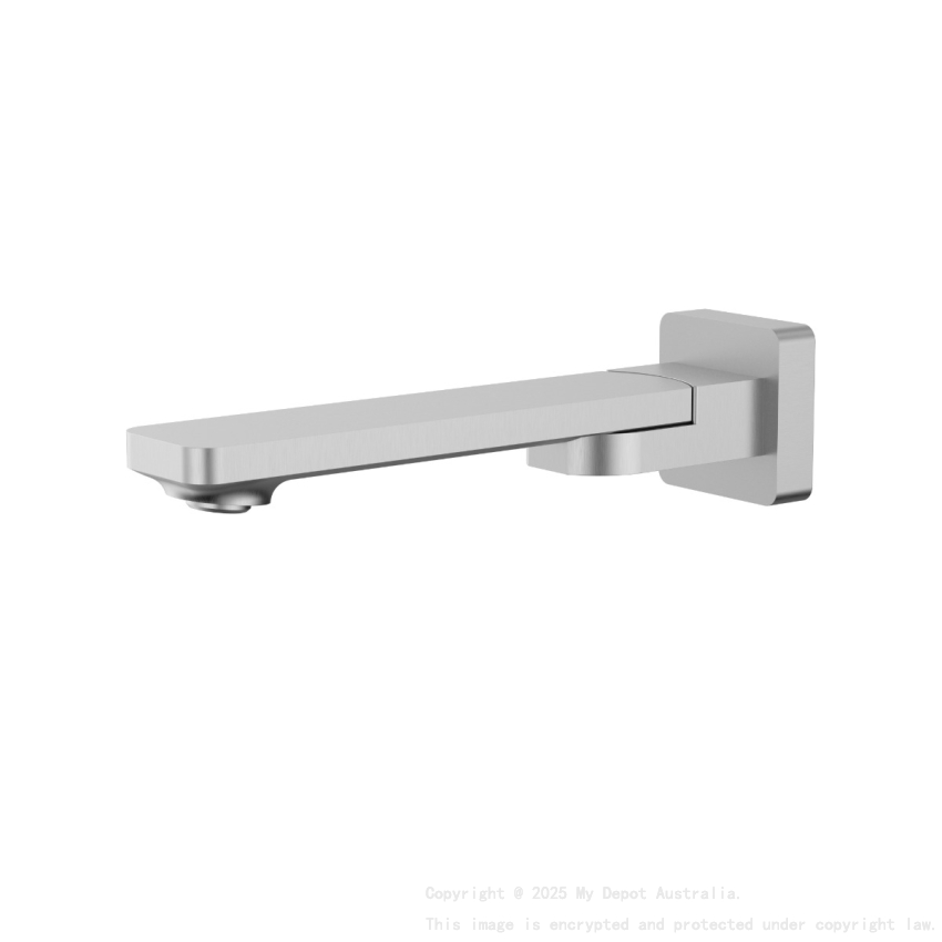 Ruki Swivel Bath Spout Brushed 
Nickel