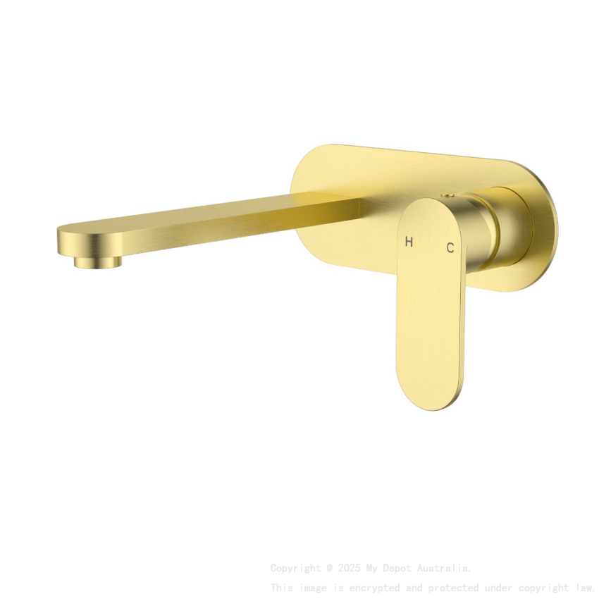 Sora SS Wall Basin Mixer Trim Kits Brushed Gold