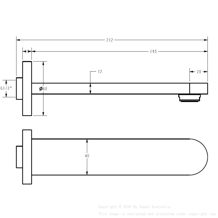Sora SS Basin/Bath Spout Chrome