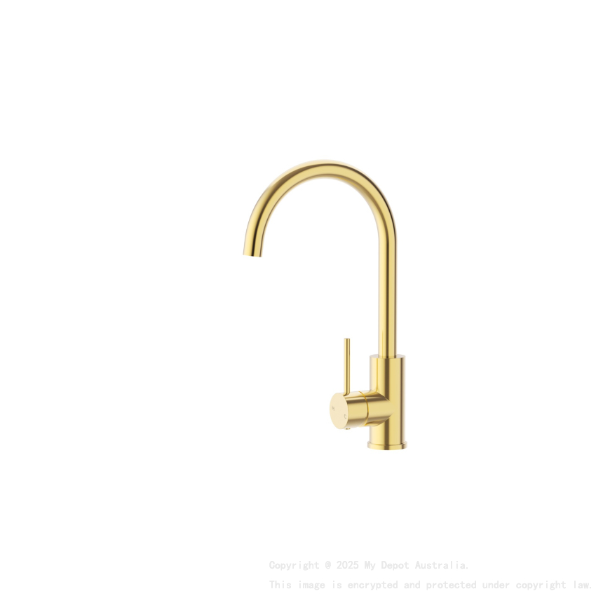 Otus Slimline SS Sink Mixer in Brushed Gold