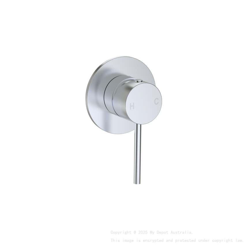 Otus Slimline SS Wall Mixer Trim Kits in Chrome
