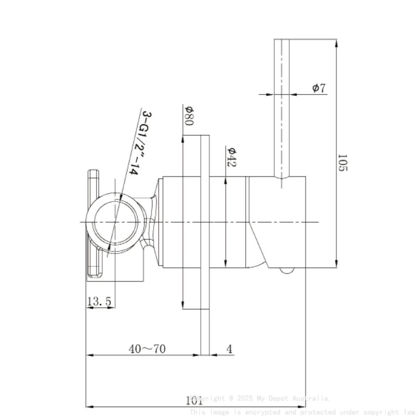 Otus Slimline SS Wall Mixer Trim Kits in Matt Black