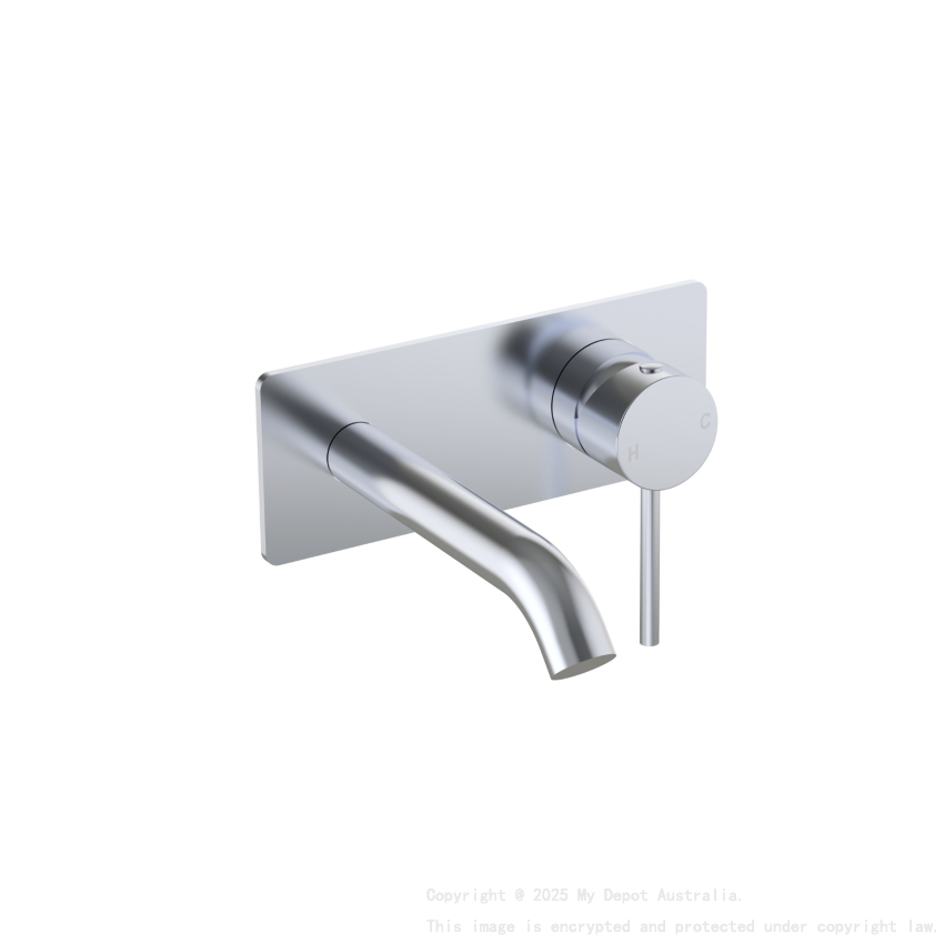 Otus Slimline SS Wall Basin Mixer Trim Kits in Chrome