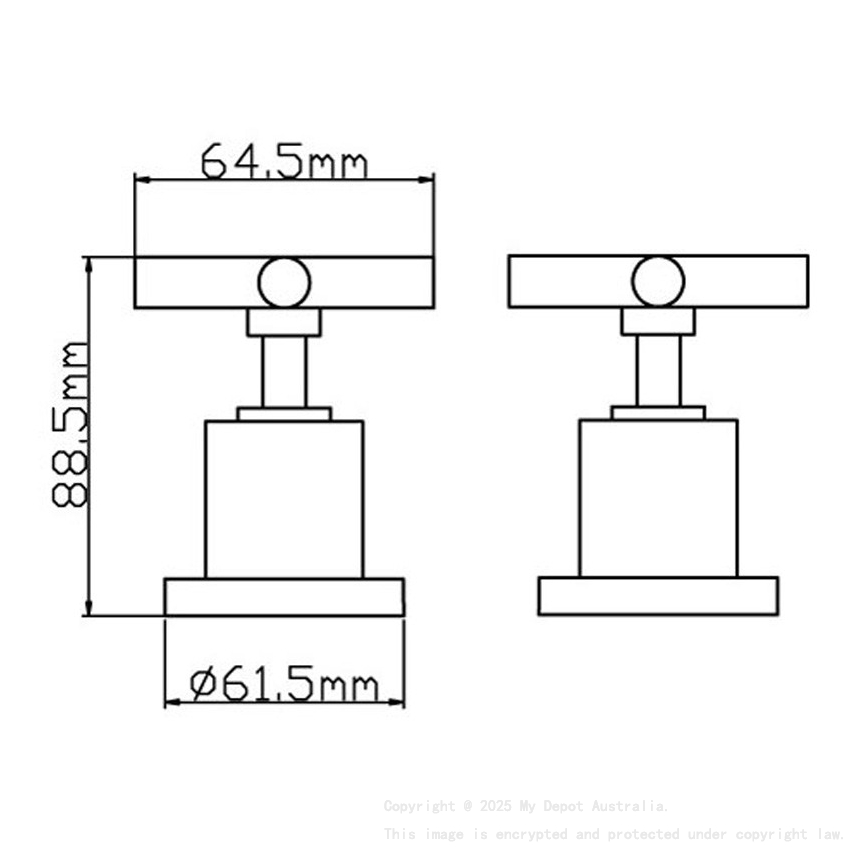 Plnz Wall Top Tap Set Assemblies Brushed Gold