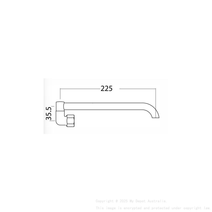 Laundry Spout Chrome