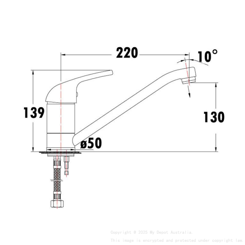 Mina Sink Mixer Chrome