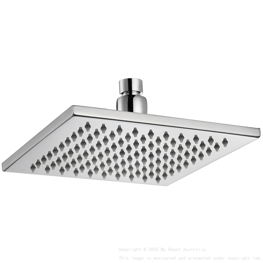 Eden Square Overhead Shower 200mm Chrome