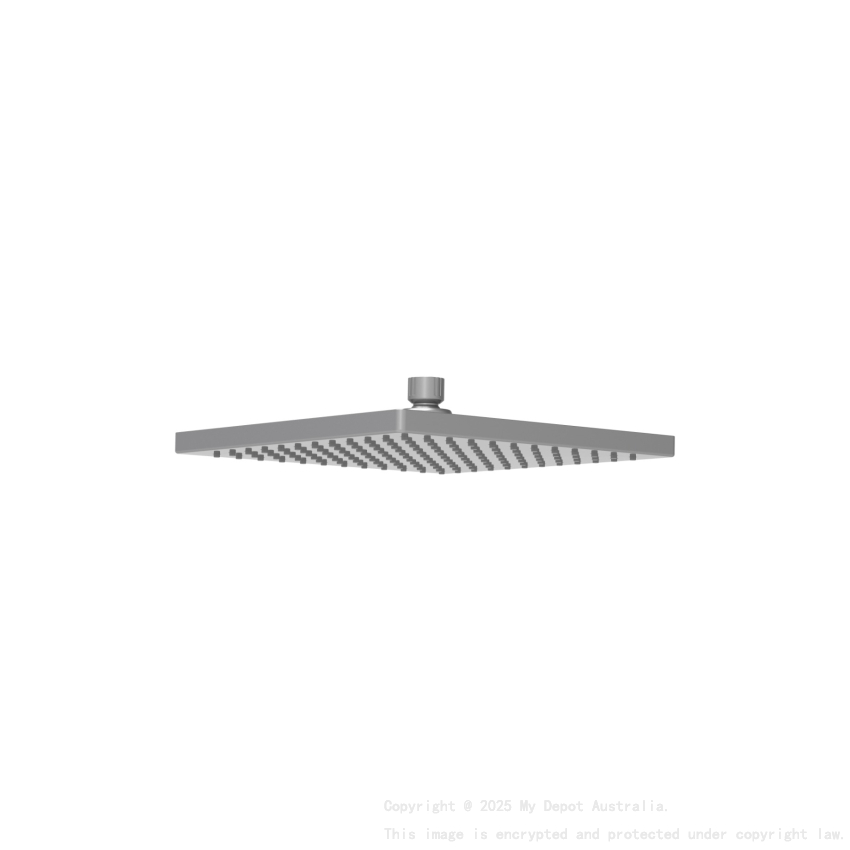 Rosa Square Overhead Shower 200mm Gun Metal