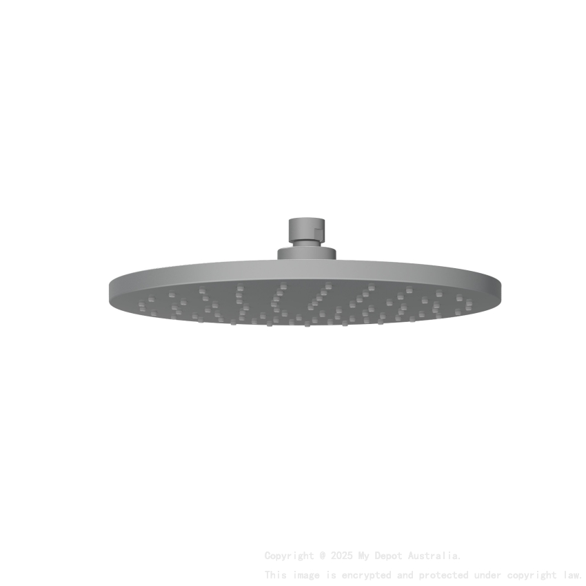 Otus Round Overhead Shower 200mm Gun Metal