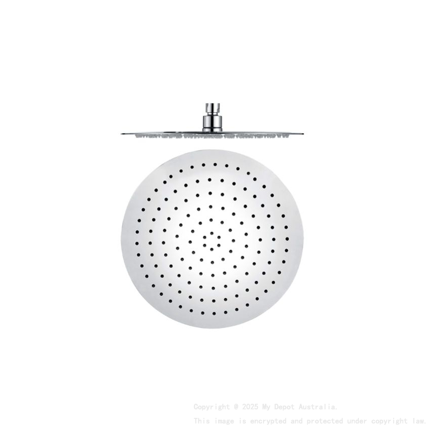Dove Round Overhead Shower Mirror Polish