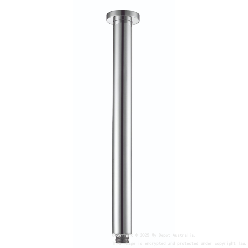 Round Vertical Shower Arm Chrome