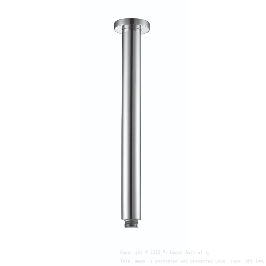 Round Vertical Shower Arm Chrome