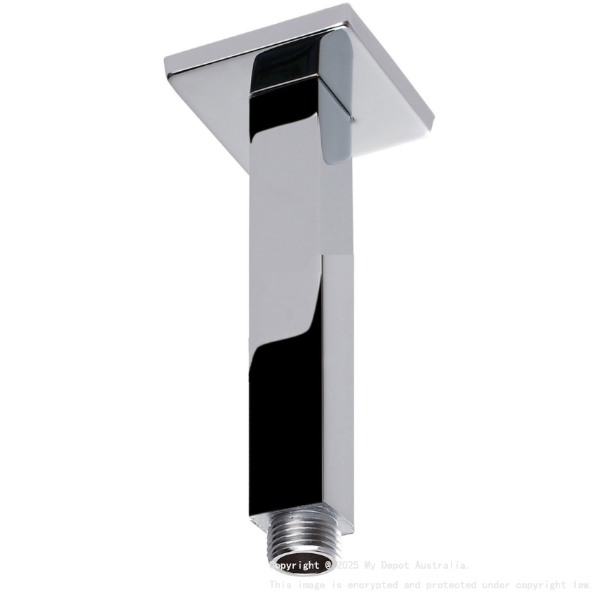 Square Vertical Shower Arm Chrome