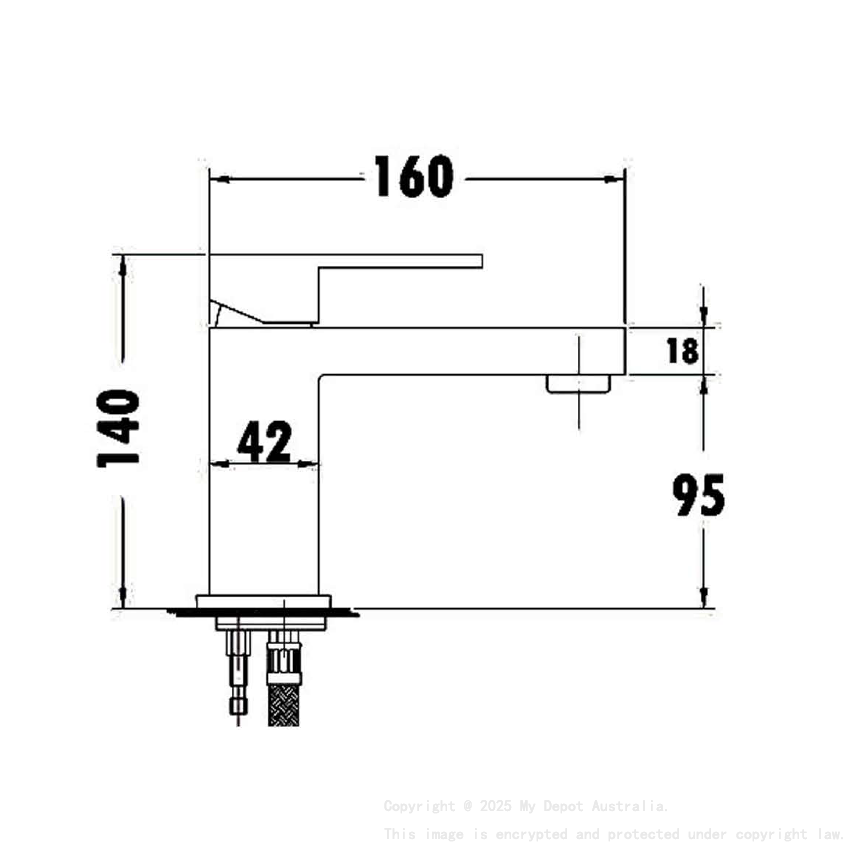 Rosa Basin Mixer Matt Black