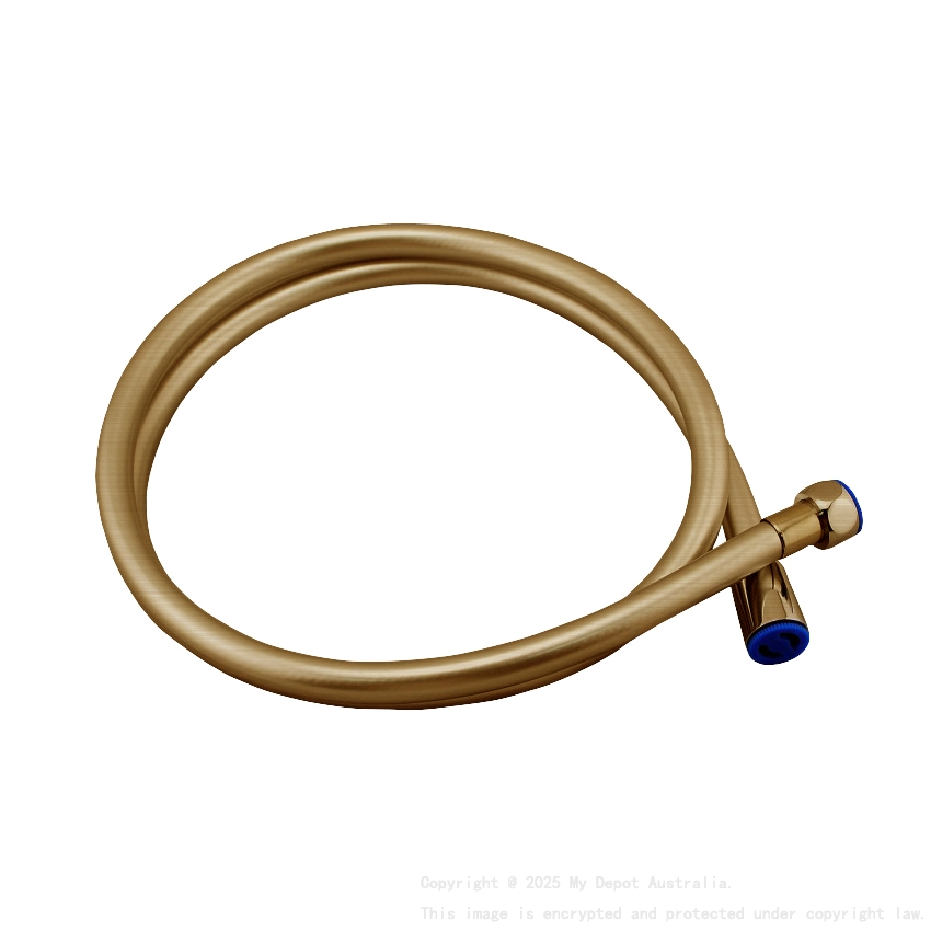 Esperia Brushed Yellow Gold 1500mm PVC Shower Hose