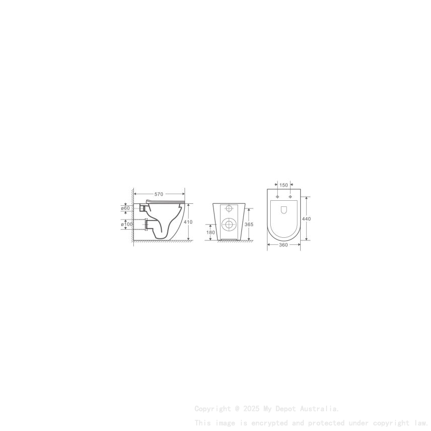 Floor Pan (Rimless) With Slim Uf Seat Cover 